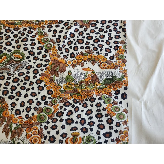 Vintage Brunschwig & Fils Chinese Leopard Toile Fabric by the Yard For Sale In New York - Image 6 of 9