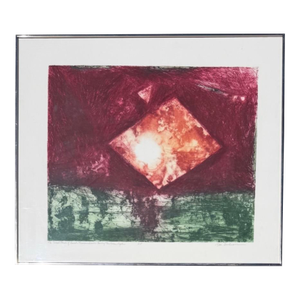 Hand Colored Ink Intaglio a.p. By Don Anderson 1977