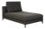 Nuvola Fabric Lounger in Grey Anthracite from Rolf Benz For Sale