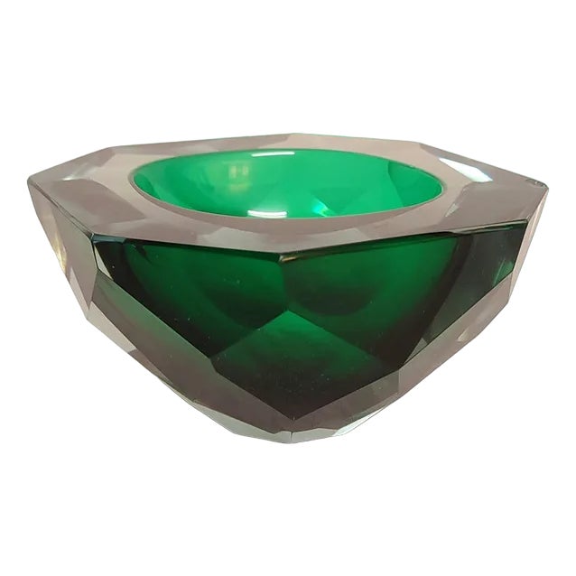 Crystal Bowl, Italy, 1980s For Sale