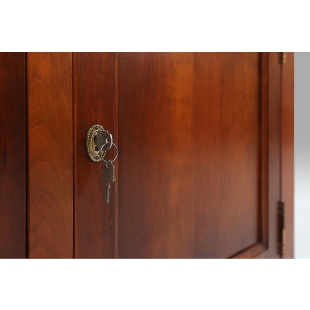 English Wooden Bookcase Cabinet, 1950s For Sale - Image 13 of 18