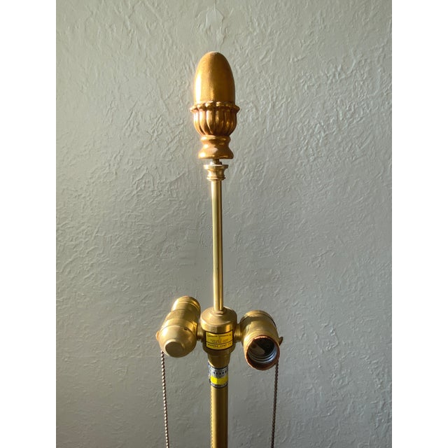 Hollywood Regency 1960s Marbro Lamp Company Italian Alabaster Greek Column Marble Floor Lamp For Sale - Image 3 of 14