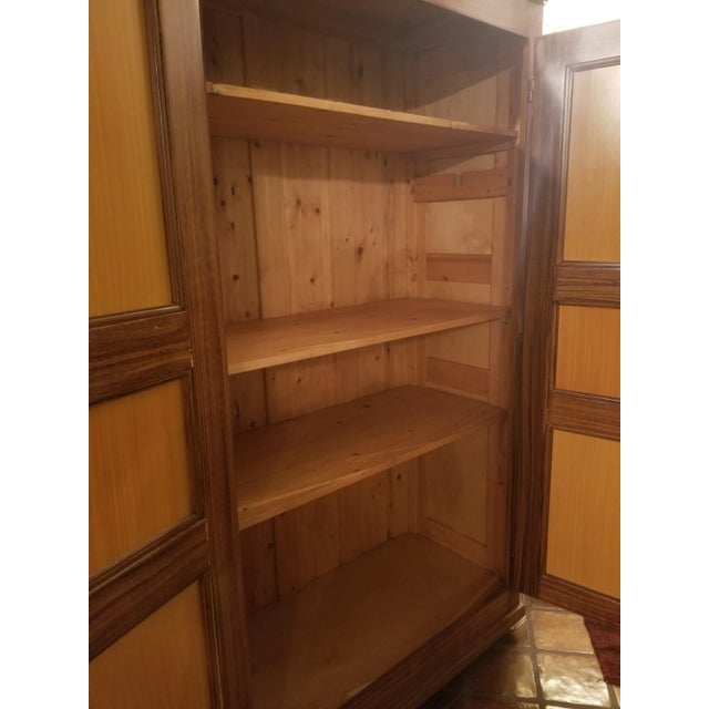 1990s Painted Hungarian Provincial Armoire For Sale - Image 4 of 11