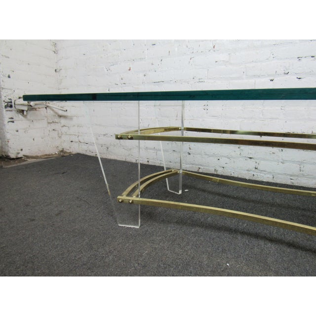Mid 20th Century Mid-Century Lucite Coffee Table For Sale - Image 5 of 8