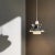 Mid-Century Modern Doo Wop Red Pendant For Sale - Image 3 of 4