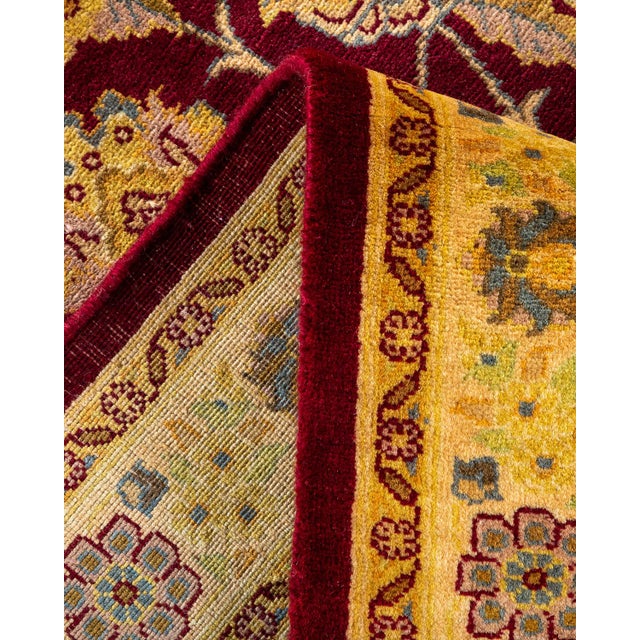 Mogul, One-of-a-Kind Hand-Knotted Area Rug - Red, 9' 1" x 12' 3" For Sale In New York - Image 6 of 8