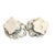 Japanese Jeweled Porcelain Chrysanthemum Inkwells, 1880, Set of 2 For Sale - Image 4 of 15