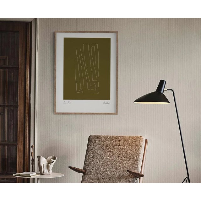 Contemporary Minimalist Abstract Lines Giclee Print, Framed For Sale - Image 4 of 8