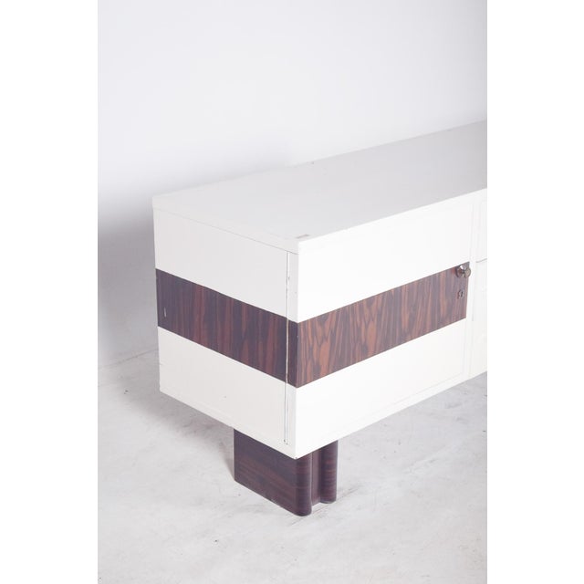 Vintage Portuguese Sideboard in Painted White, 1920 For Sale - Image 6 of 11