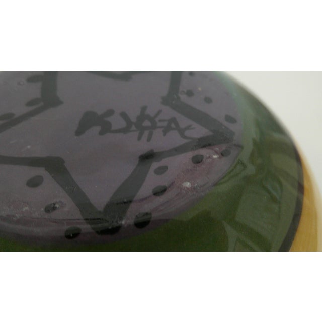 Vintage Kelly Jo Designs Pottery Olive Pattern Cream and Sugar Set Signed Nm For Sale - Image 11 of 12