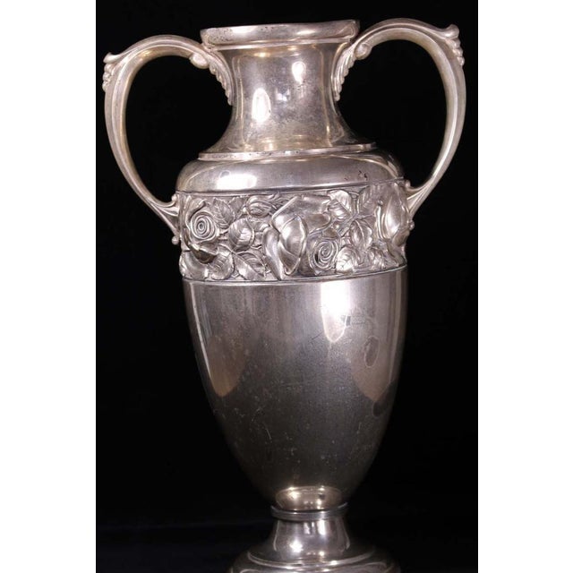 Antique Amphora in Silver Plating For Sale - Image 4 of 7