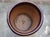 1980s Large Vintage Basketweave Flower Pot Planter Brown Glazed Terracotta For Sale - Image 5 of 8