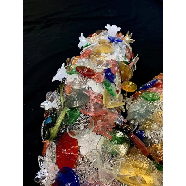 Murano Glass Conchiglia Nautilus Wall Lamp, 1990s For Sale - Image 5 of 16