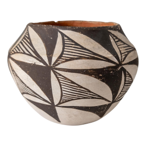 Mid-Century Southwestern Navajo Acoma Painted Olla Vase or Pot