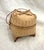 Mid 20th Century Thai Wovan Bamboo Mini Rice Basket For Sale - Image 5 of 6