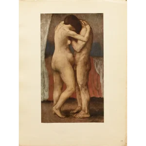 1948 After Pablo Picasso "The Embrace", First Edition Period Offset Lithograph
