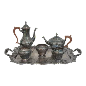 English 6 Piece Silverplate Tea Set