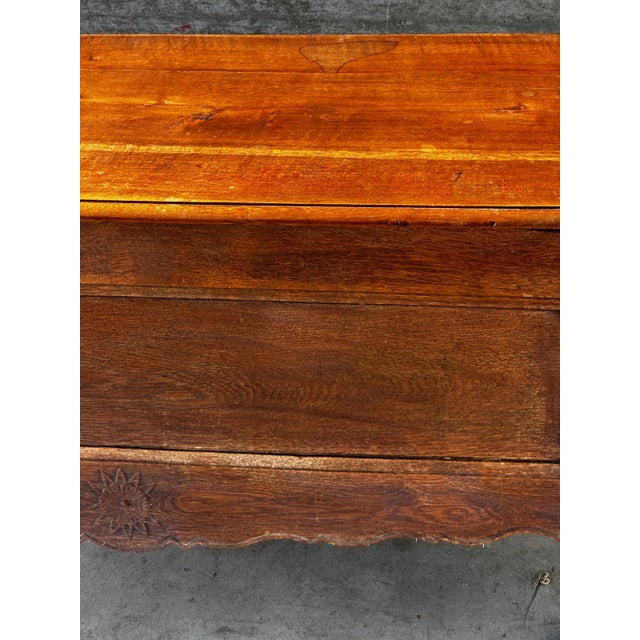 French Provincial Chest in Carved and Pegged Oak, 18th Century For Sale - Image 10 of 18