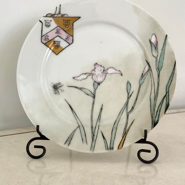 Unusual 1870s Victorian plate, hand-painted Most items found at Pub & Oasis are vintage and antique in nature which we...
