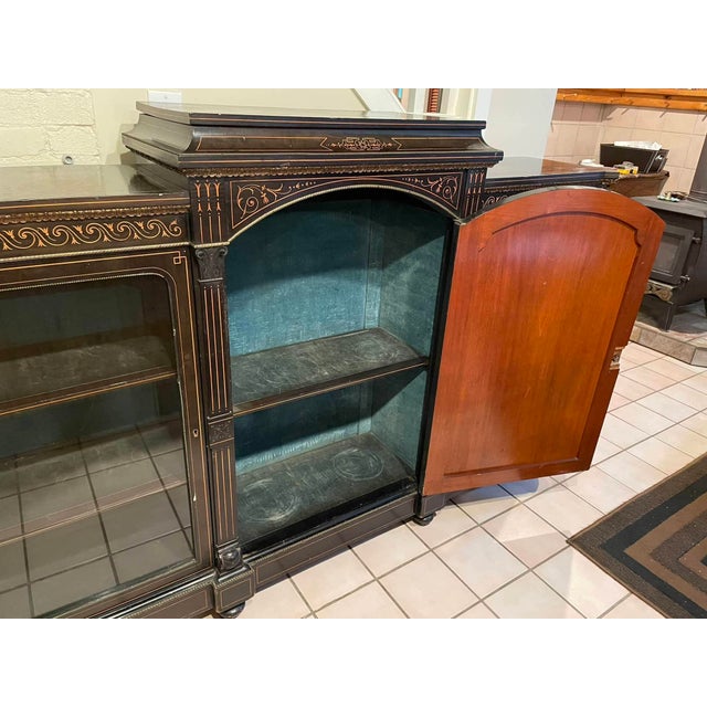 French Antique Ebonized Display Sideboard, Likely Late 19th Century For Sale In Seattle - Image 6 of 12