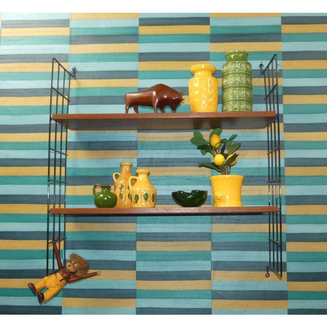 Vintage String Shelf in Walnut, 1960s For Sale - Image 13 of 13