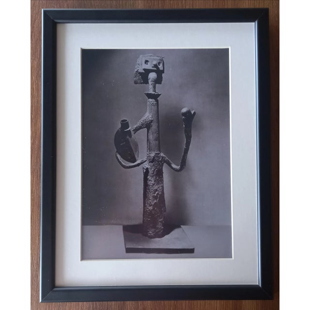 "Picasso's Sculptures (1)" Contemporary Black and White Gallery Wall of Photographs, Framed - Set of 21 For Sale - Image 11 of 12