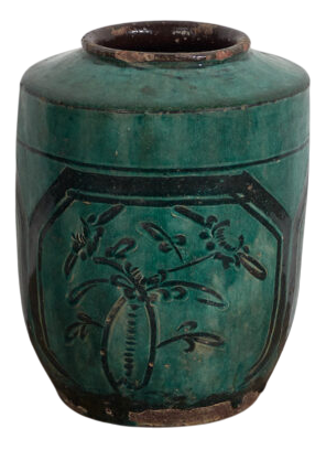 Antique Stoneware Pottery Vase