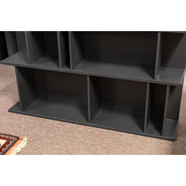 BoConcept Como System Lacquered Charcoal Gray Contemporary Shelving Unit For Sale In Detroit - Image 6 of 8