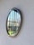 Oval Silver-Plated Metal Mirror, 1950s For Sale - Image 10 of 18