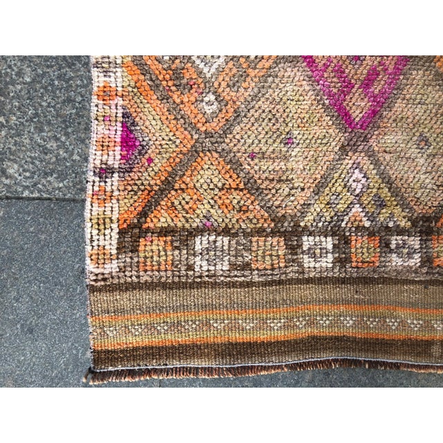 1960s Vintage Tribal Handmade Hallway Runner- 2′10″ × 11′8″ For Sale - Image 5 of 11
