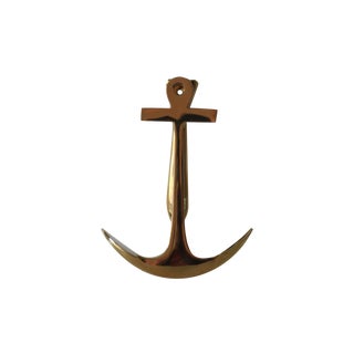 Brass Anchor Door Knocker For Sale