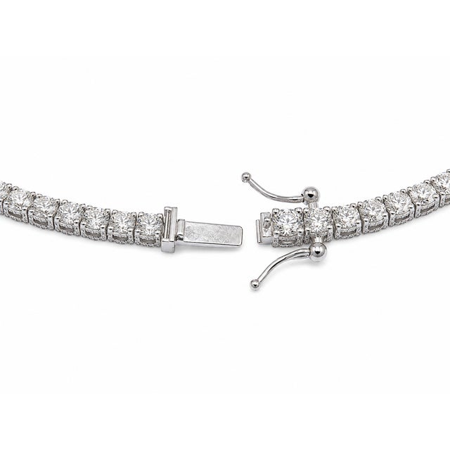 10k White Gold 46-5/8 CTTW Lab-Grown Diamond Men's Necklace, 22 In For Sale In Atlanta - Image 6 of 11