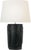 Transitional AERIN by Visual Comfort Signature Klint 28" Table Lamp in Matte Black with Linen Shade For Sale - Image 3 of 3