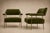 Brazilian Modern Pair of Armchairs in Aged Brass & Olive Green Mohair by Joaquim Tenreiro, 1950s For Sale - Image 15 of 17