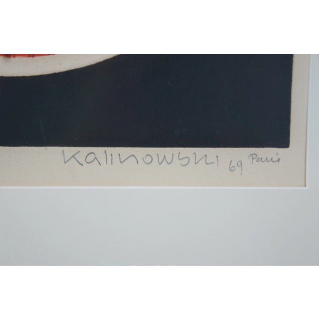 1969 Horst Egon Kalinowski "Sens Contradictoire" Colored Etching 7/100 For Sale - Image 6 of 13