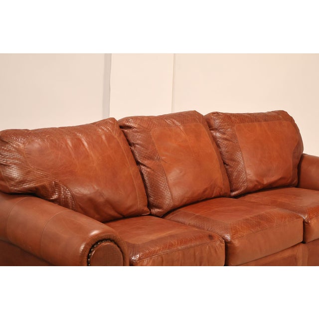 2000 - 2009 Stickley 'Santa Fe' Leather Sofa For Sale - Image 5 of 18
