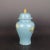 H-39.5cm,W-21cm This blue ground color enamel porcelain ginger jar is a vintage piece of Asian antiques artistry. Hand...