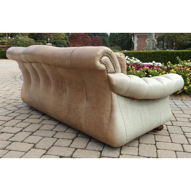 Hancock & Moore Oversized Tufted Leather Sofa For Sale - Image 11 of 12