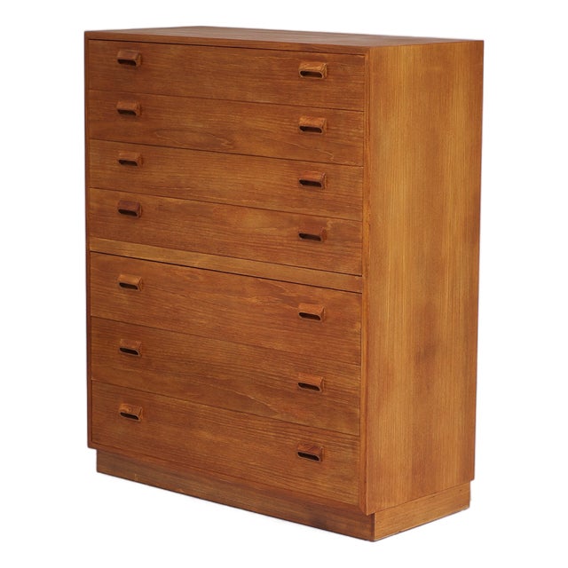 Tall Chest of Drawers in Teak by Børge Mogensen for Søborg, 1960s For Sale