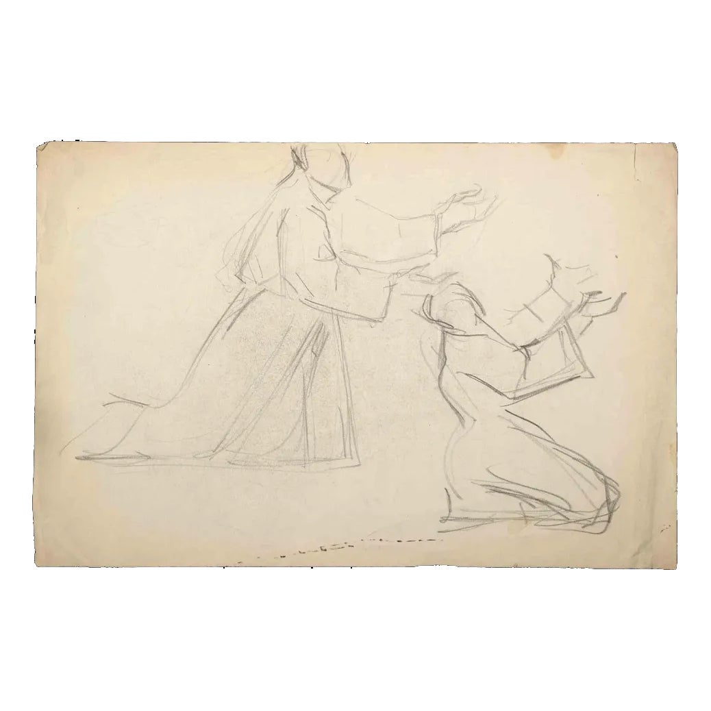 The Invocation, Original Drawing, Early 20th-Century | Chairish