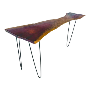 Live Edge Console Table on Hairpin Legs