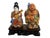 Superb handmade porcelain figure of Hotei, 3.5" h by 2.25" w by 2.25" d and Goddess Kutani Japanese Porcelain Figurine 2"...