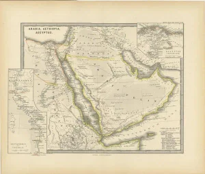 Ancient Realms of Northeast Africa, Arabia, Ethiopia, and Egypt by Aeg, 1880