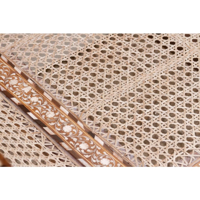 Wood Exquisite Anglo-Indian Inlay Settee Bench For Sale - Image 7 of 11