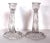 1930s Pair of 1930s Art Deco Period Pressed Glass Candlesticks For Sale - Image 5 of 12