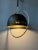 Metal Space Age Hanging Lamp with Chrome Frame and Black Metal Shade, 1970s For Sale - Image 7 of 11