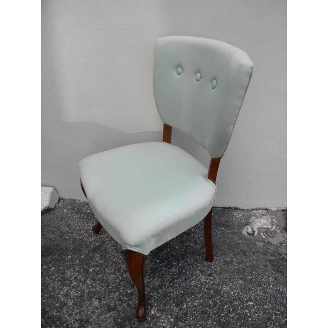 French French Mahogany Living Room Office Vanity Side Chair For Sale - Image 3 of 11