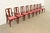 Henkel Harris Henkel Harris Queen Anne Solid Cherry Wood Dining Chairs, Set of Eight For Sale - Image 4 of 14