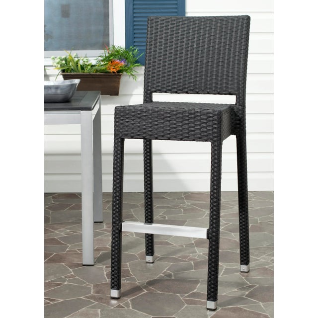 2020s Hawkins Indoor-Outdoor Barstool in Black For Sale - Image 5 of 6