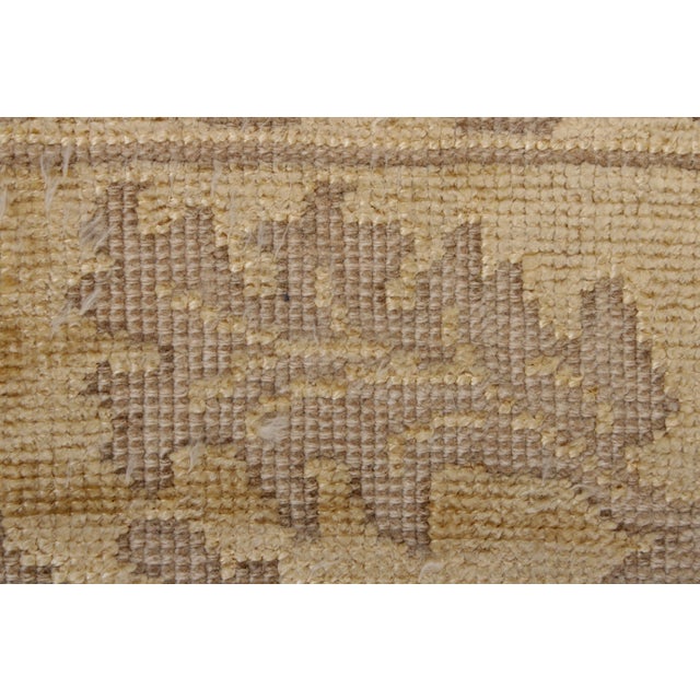Gold Vintage 8 X 10 Low Pile Oriental Area Rug For Sale - Image 8 of 15